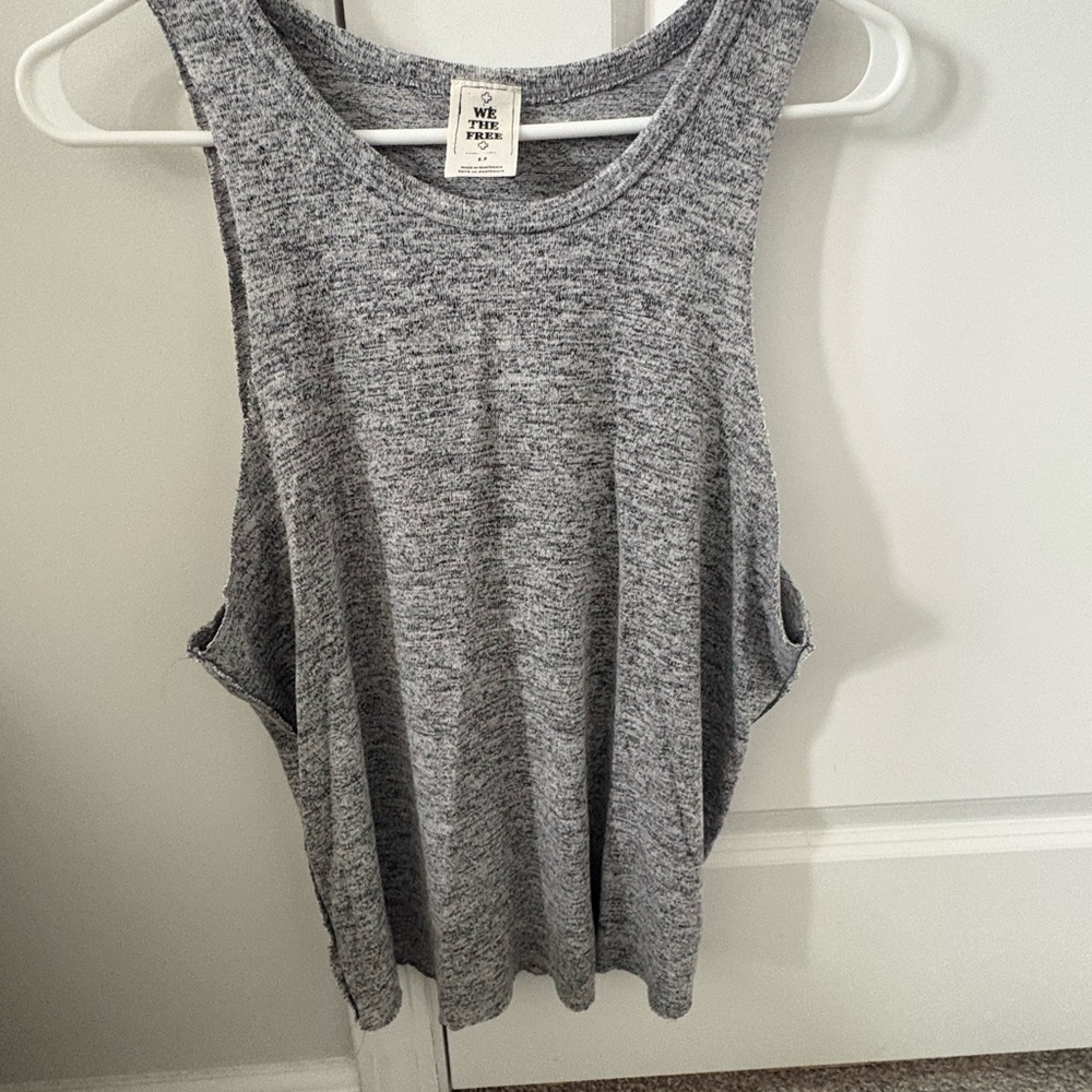 We The Free Heather Gray Tank Top size small Free People